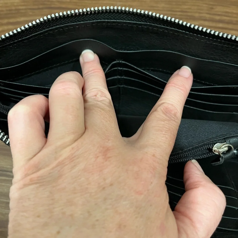 JM New York Black Wallet
